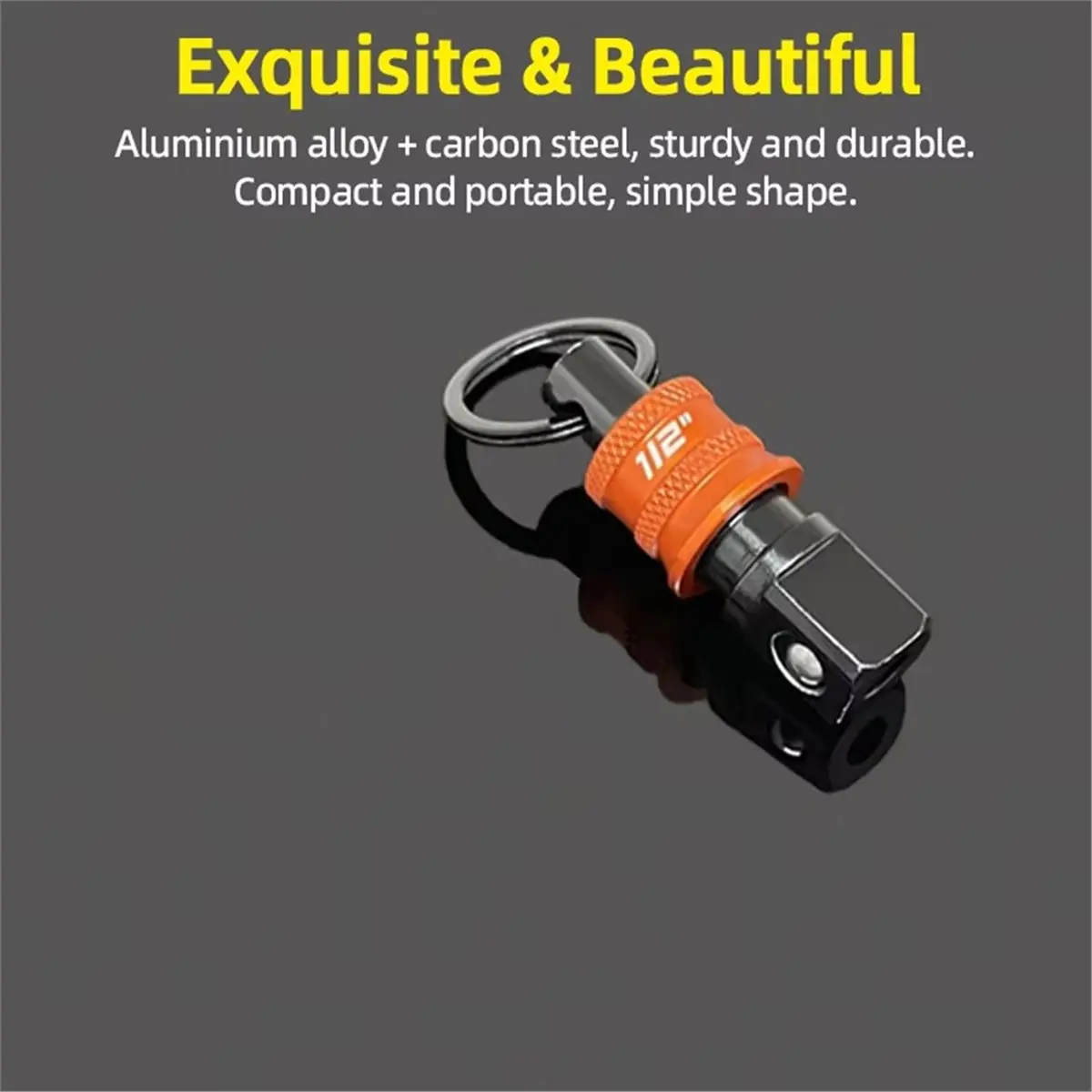 Square Socket Adapter Holder Keychain 1/2 Square Head Quick Change Conversion Rod Portable Hand-Held Holders Hand Tools