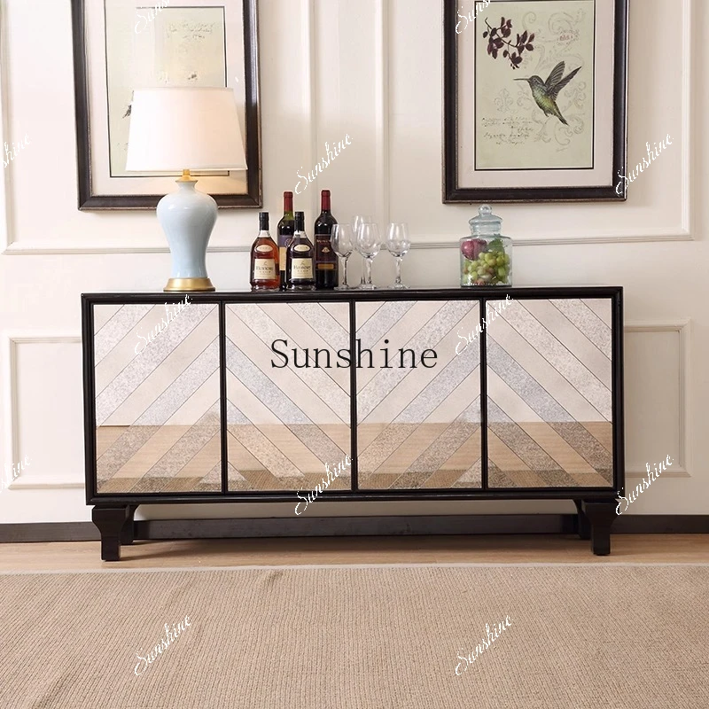 

Neoclassical mirror to make old side cabinets decorative lockers FT