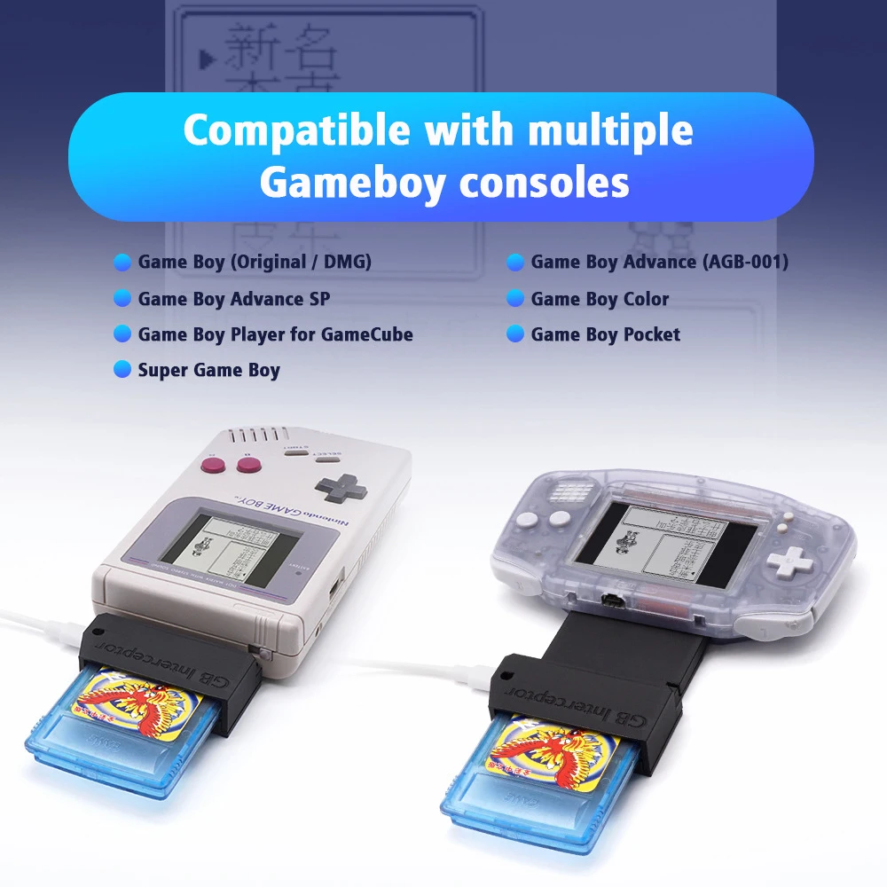 1set/lot Video Game Capture Card For Gameboy GB For Nintendo Gameboy Color For Gameboy Advance Interceptor For GBA GBC GBP