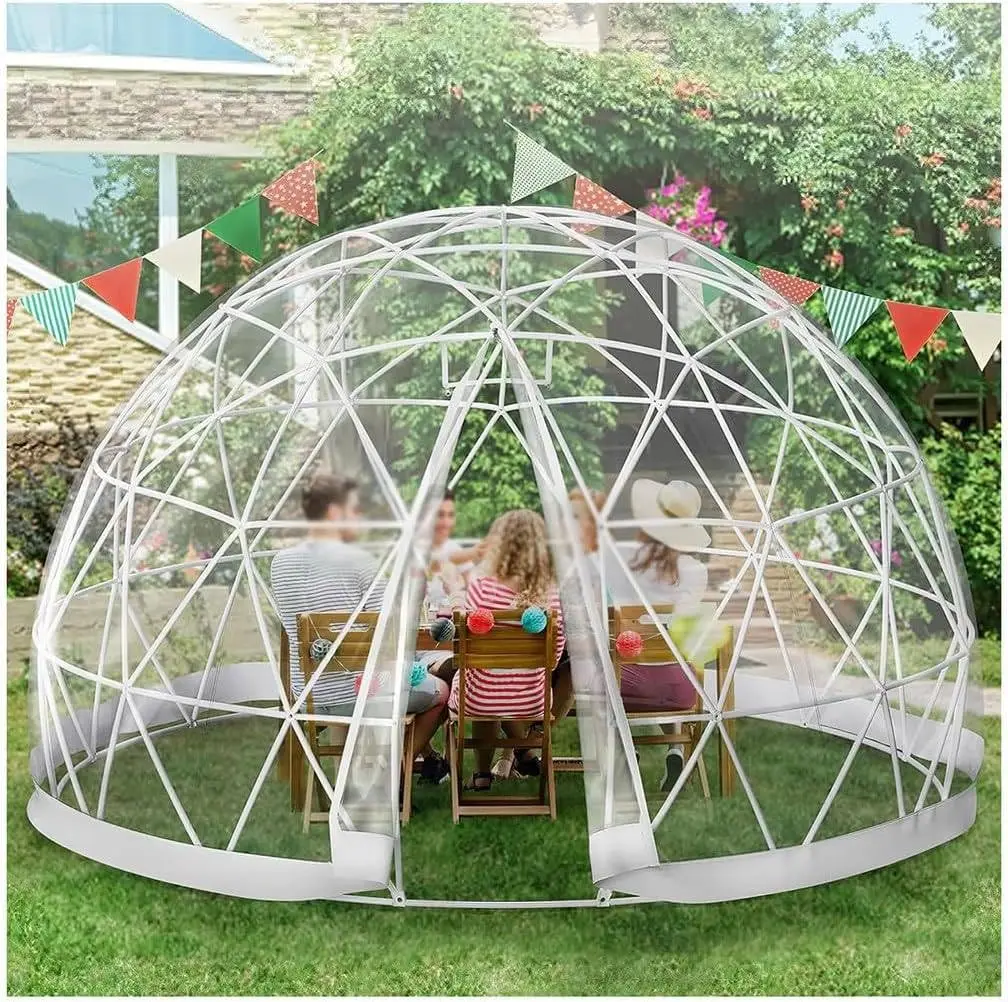 Garden Dome Bubble Tent House Room, 12x7ft Bubble Tent,Garden Outdoor Clear Dome Shelter, PVC Transparent Bubble, Customized