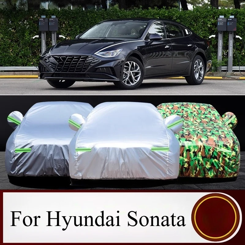Car Cover For Sun Flame Retardant Sunshade For Hyundai Sonata Eighth Generation Heavy DutyDust Proof Anti Freeze Accessories