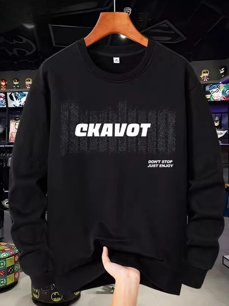 

2025 Autumn and Winter Round-neck Hoodie American High-end Streetwear Brand's High-end Luxury Is for Both Men and Women Top Y2k