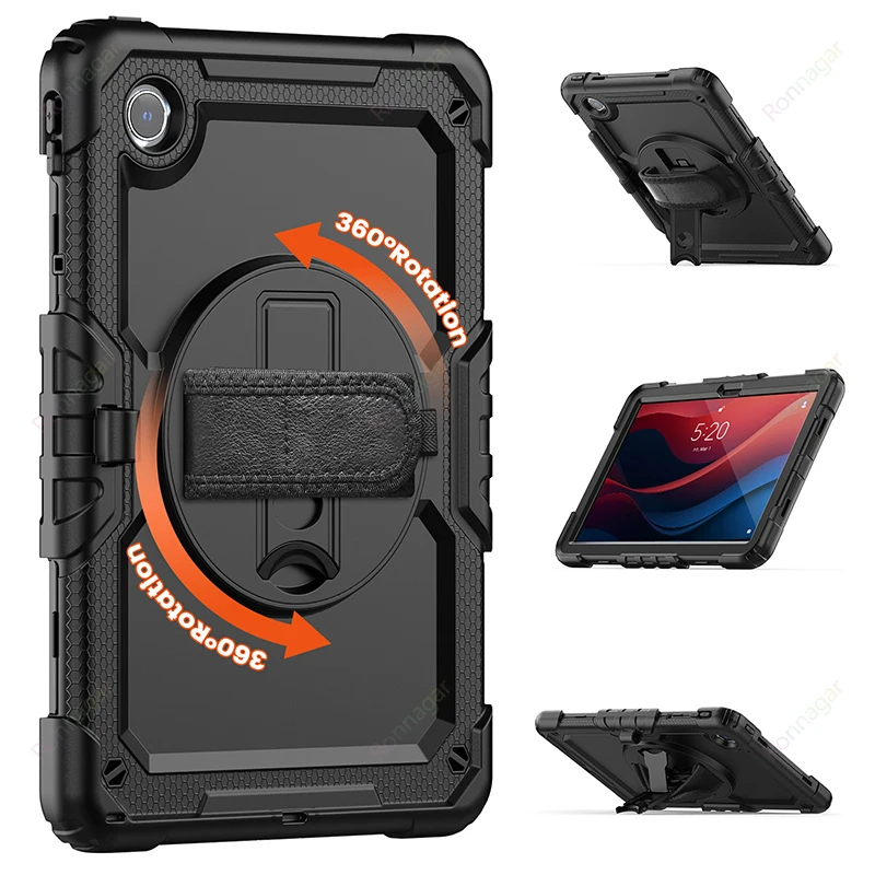 Imagem -03 - Capa para Tablet com Suporte para Serviço Pesado Capa para Lenovo Tab M11 Tb330fu Tb331fc Rotativa 360 ° Xiaoxin Pad 11 2023