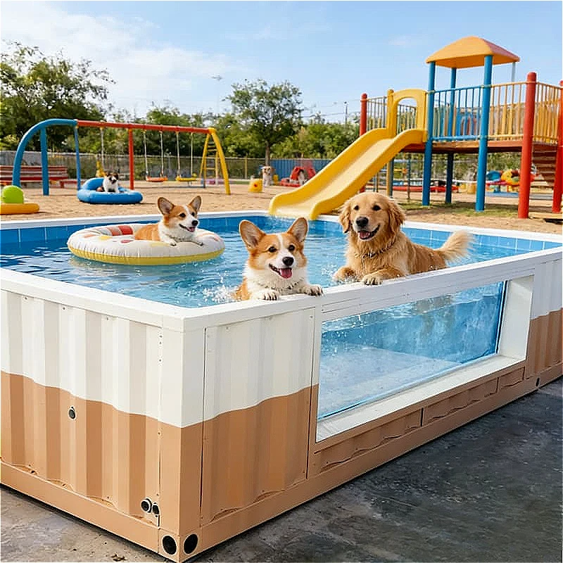 High Quality Luxury Container Swimming Pool Container Pool Portable Stainless Steel Apartment Rooftop Private Wellness Custom