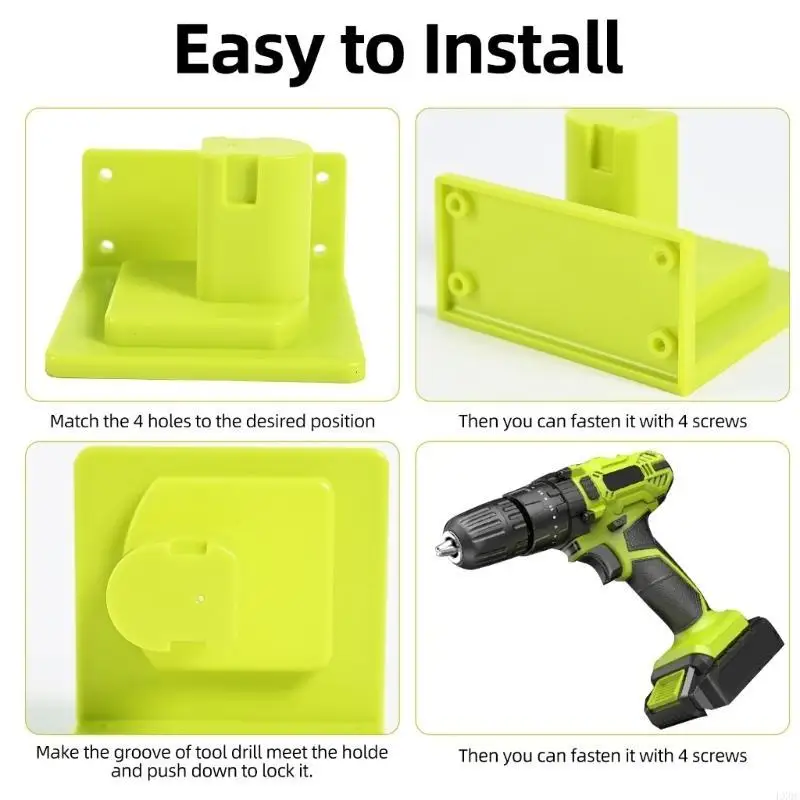 LX0C Tool Mount Holder Plastic Wall Mount Electric Tool Battery Dock Holder Heavy