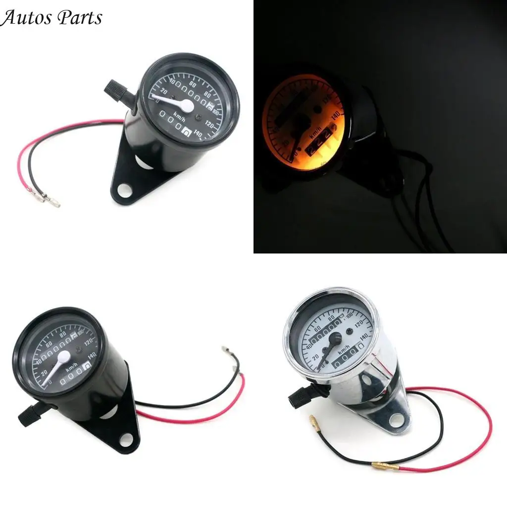 

57BA Motorcycles Speedometer Odometer Meter Simple Install for Retro Enthusiasts