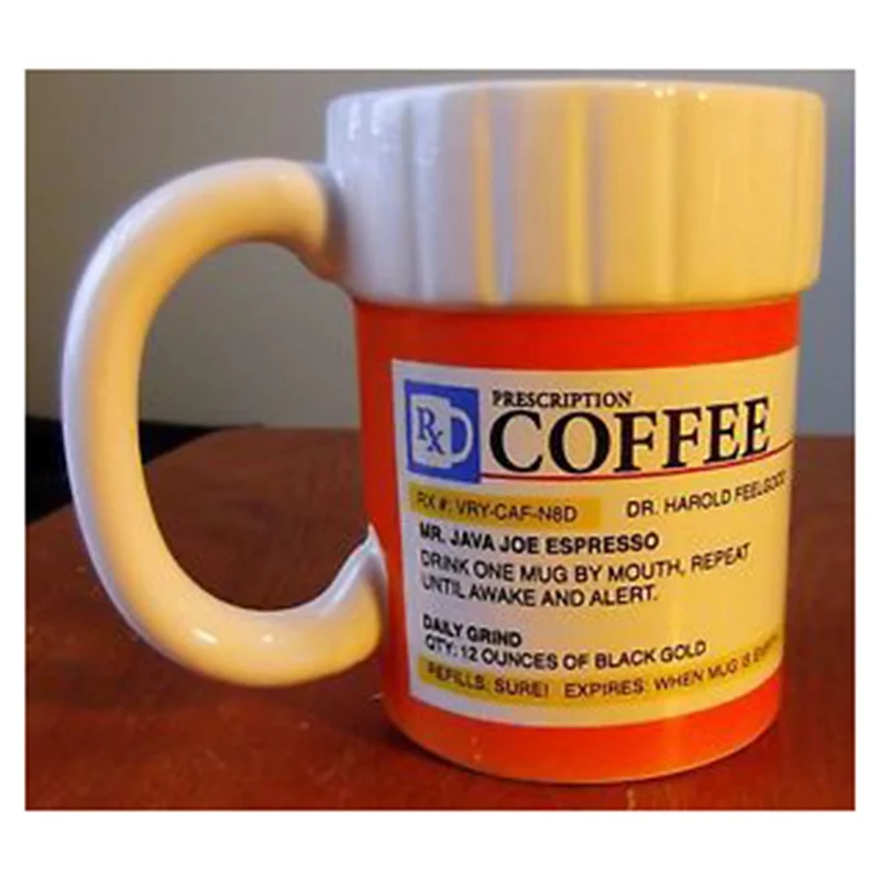 

A68G-Mug Бутылка для лекарств Одевание Кофейная чашка Чайная чашка Кружка Коллекция подарка для влюбленных