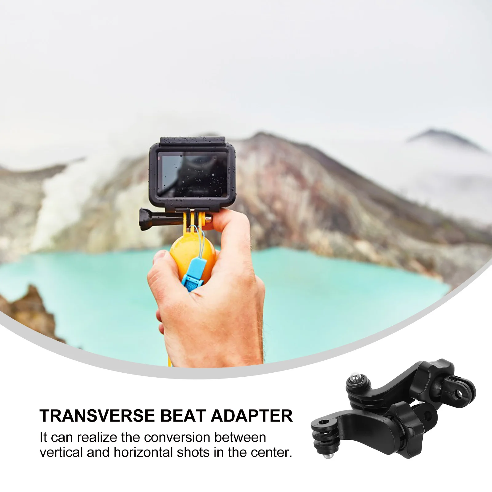 

2pcs Universal Rotating Adapter For Action Camera 360 Degree Swivel Mount Vertical Horizontal Switching Chest Strap