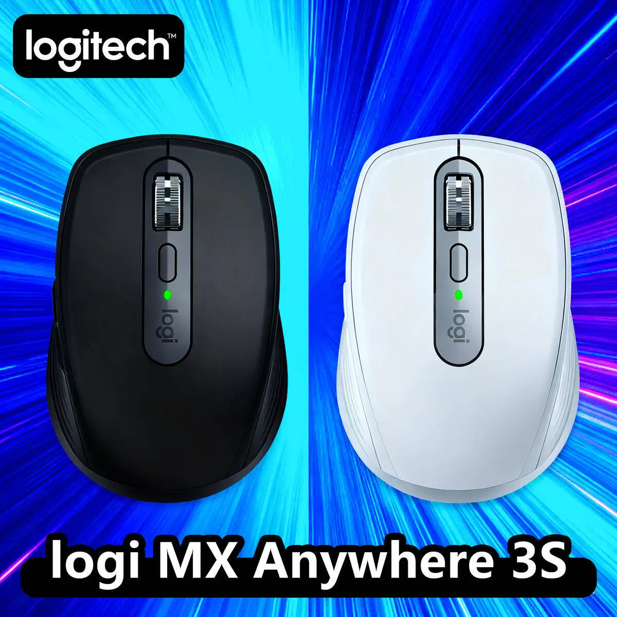 

Logitech MX Anywhere 3S Wireless Mouse, 8000 DPI, MagSpeed Scroll, Logitech Flow, Mac/iPad Logitech Multi Style Mouse