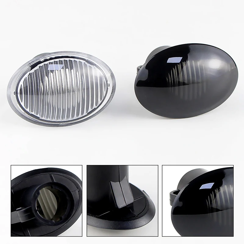 For Fiat 500 For Maserati For Ford KA 2009-2016 Lancia Lybra Ypsilon Alfa 4C  Turn Signal Side Marker Light Cover Shell No bulb