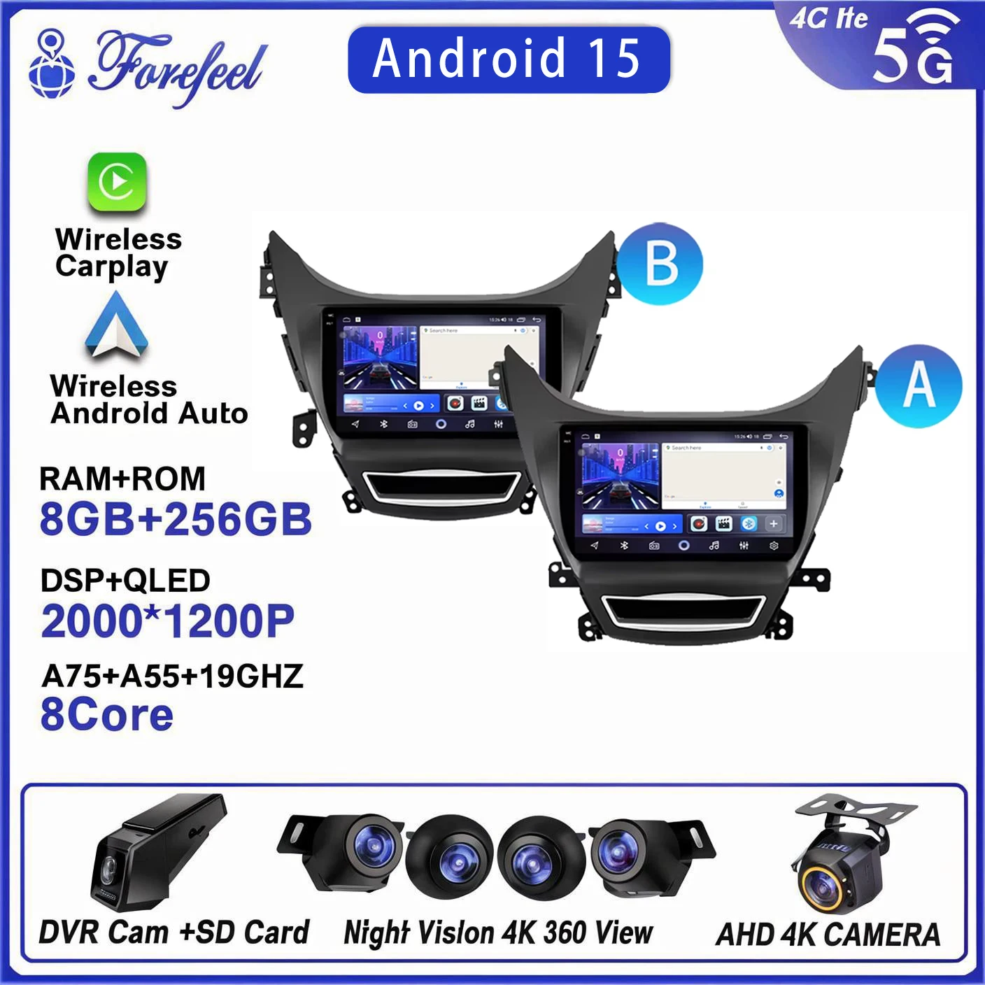 

Android 13 для Hyundai Elantra 5 JK GD MD UD 2011-2016 (310 мм) экран монитора, мультимедийная автомагнитола, навигация, стерео, видеоплеер