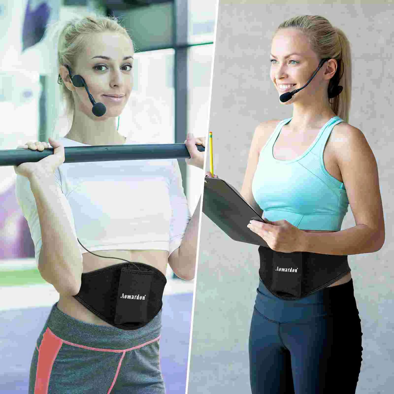 Microphone Belt Bag Pouch Waist Carrier Holder for Fitness Instructors Speaker Stand