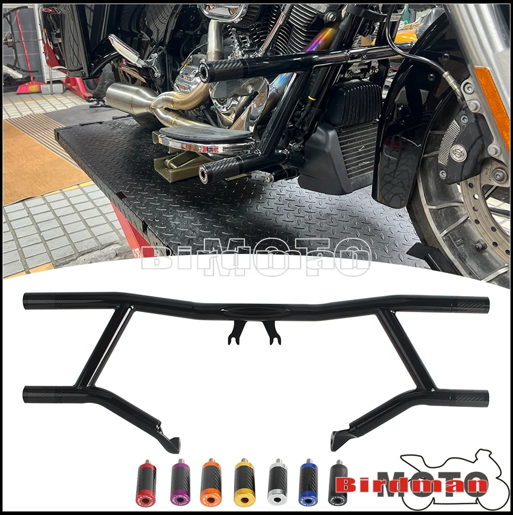

For Harley Touring Street Road Glide Road King FLHX FLHR FLTRXST Performance Highway Peg High 2 Step Crash Bar Cage Engine Guard