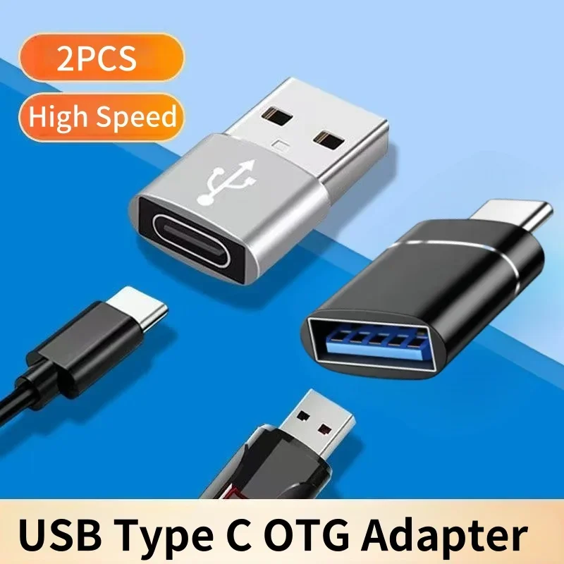 2/8PCS USB 3.0 To Type C OTG Adapter Type C Male To USB Female Connector For Laptop Xiaomi Samsung Macbook  USBC OTG Connector