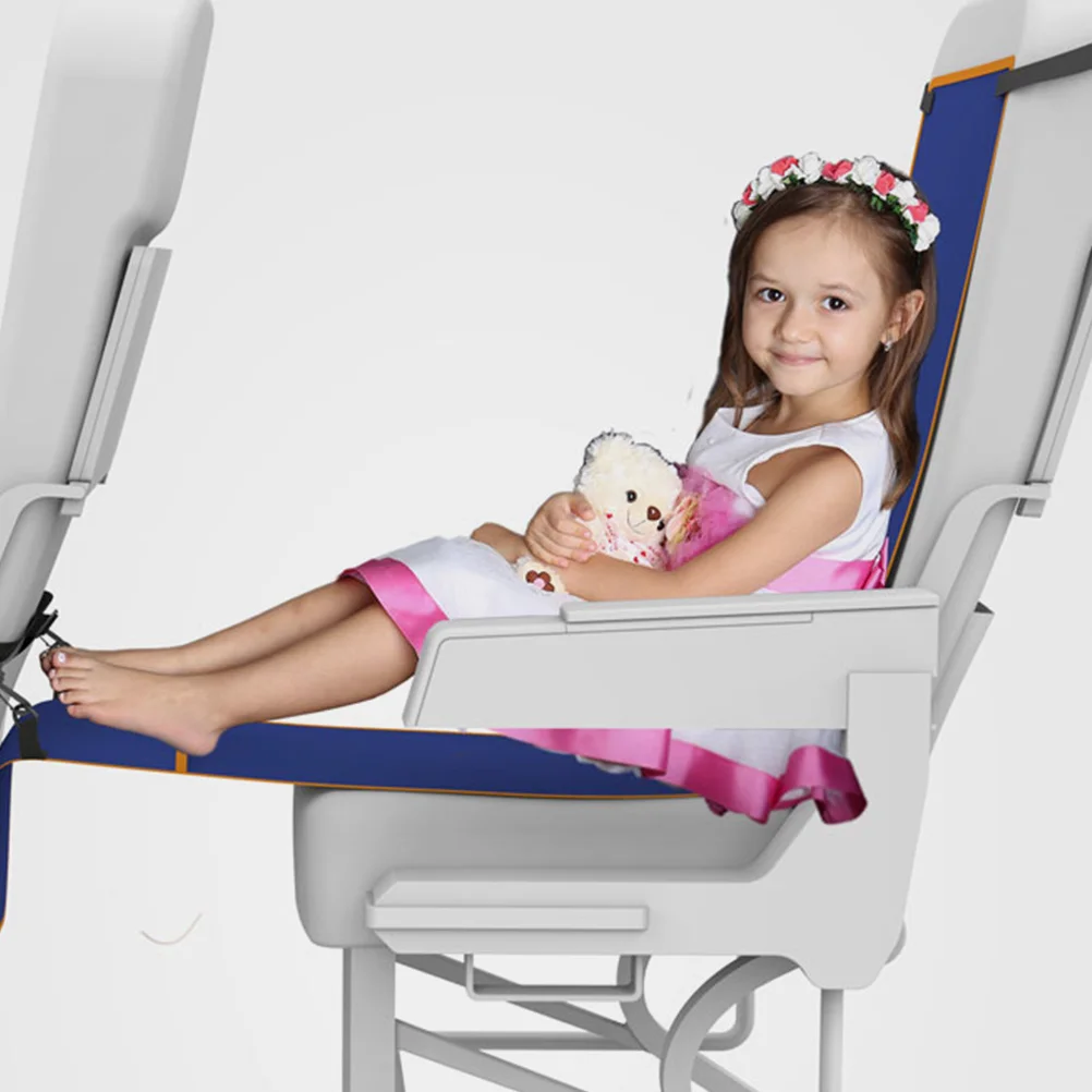 Hamaca con reposapiés de viaje para avión, cómoda cama portátil, vuelos largos, cama de viaje para niños y adultos