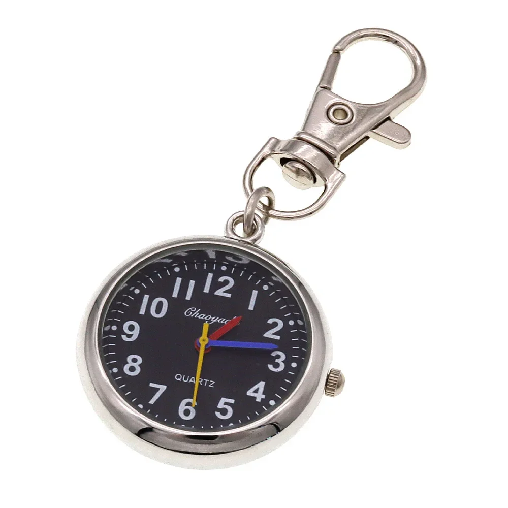 Fashion Cute Watch Kids Girls Boy KeyringWatch Pocket Pendant Key Ring Chain Quartz Bag Watch