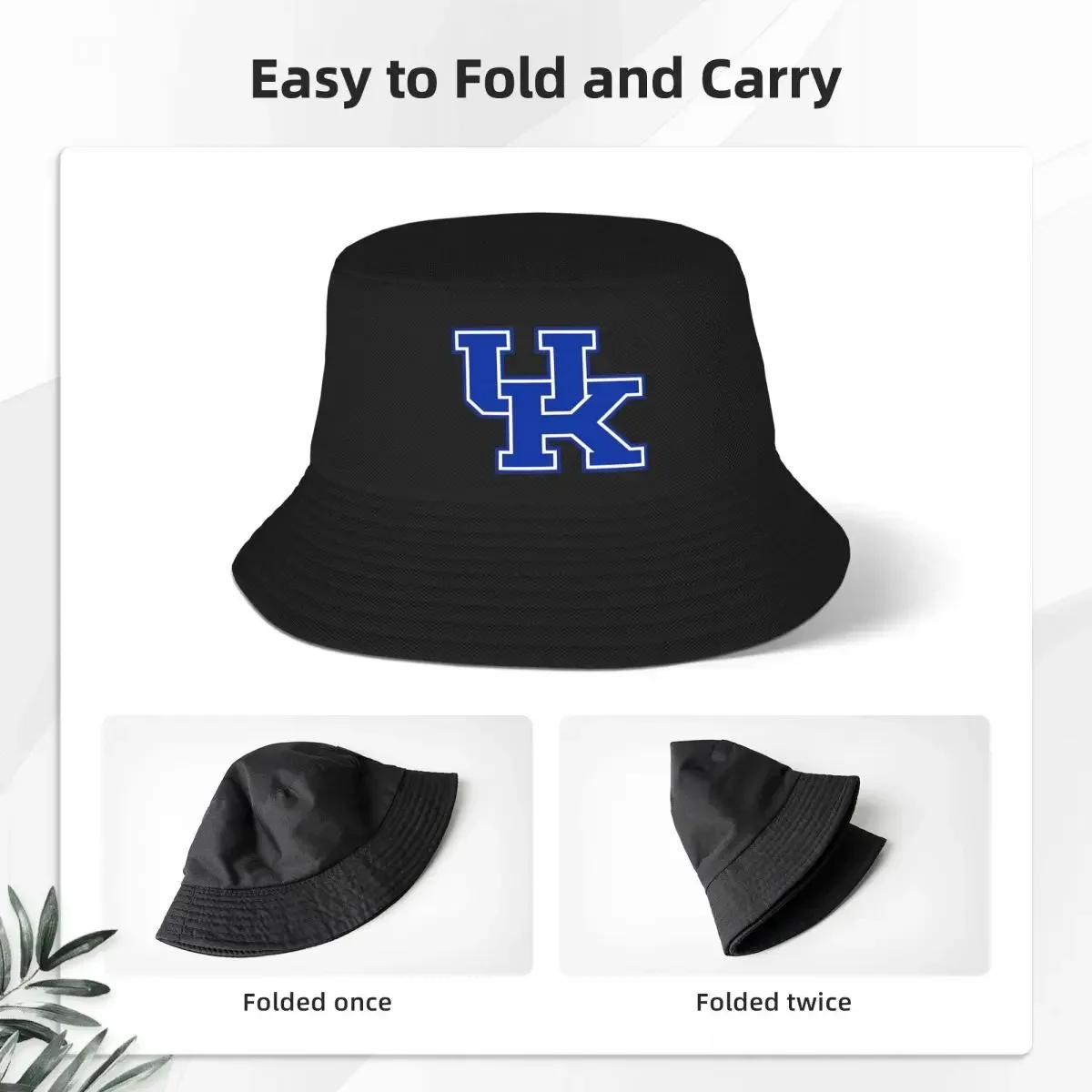 Kentucky Wildcats College Football Bucket Hat Panama For Kids Bob Hats Fashion Fisherman Hats Summer Beach Fishing Unisex Caps