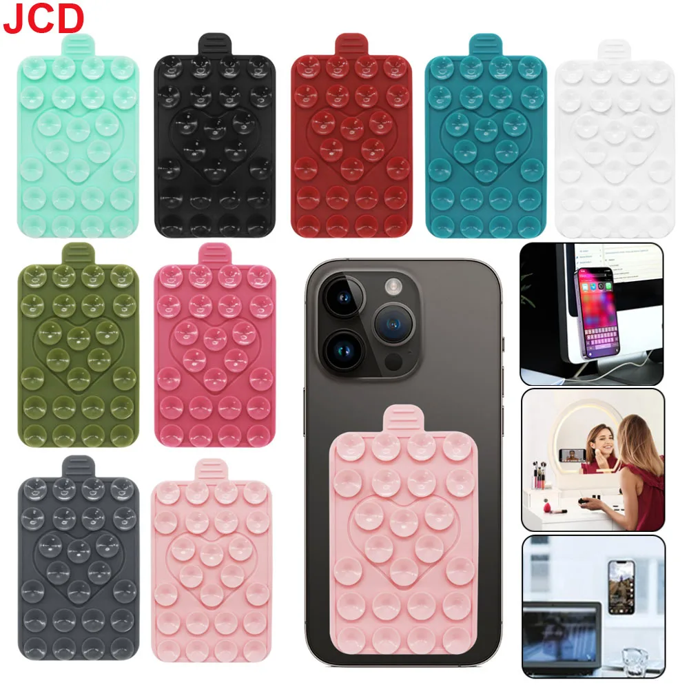 

Suction Cup Phone Mount Double-Sided Love Suctions Phone Case Phone Holder Adjustable Silicon Adhesive Accessory Portable Strong