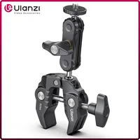 Ulanzi R094 Super abrazadera de Metal con abrazadera de brazo mágico de doble cabeza de bola con orificio de 1/4 ""y 3/8"" para cámara DSLR Monitor luz micrófono montaje
