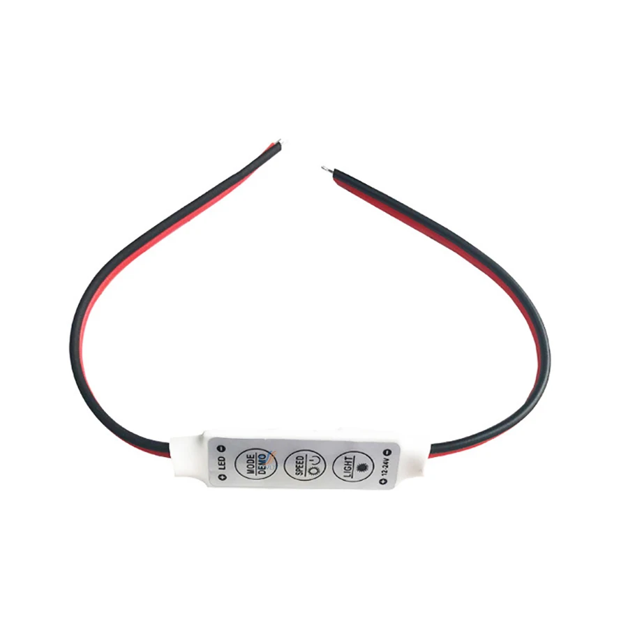 1Pc DC5V 12V 24v Led Controller Mini 3 Keys 12V 24v 72W Single RGB Color Dimmer Speed Control For 2835 5730 Rgb Strip Modules