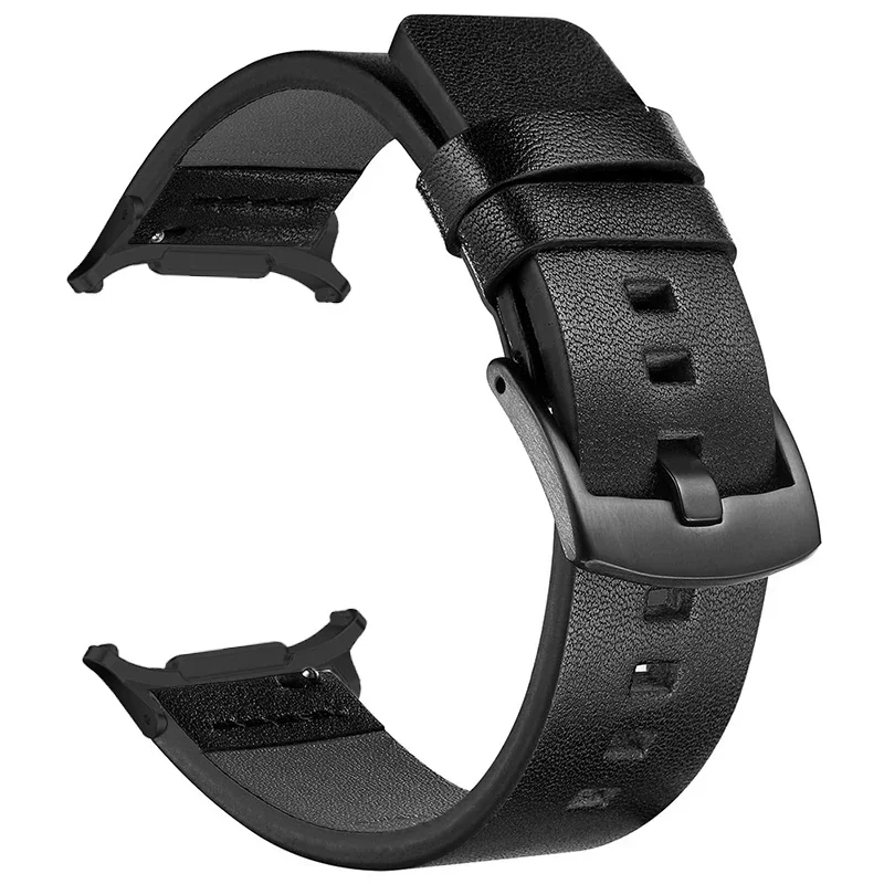 Correa de cuero sin huecos para Samsung Galaxy Watch 7 Ultra 47mm pulsera de negocios para Galaxy Watch Ultra 47mm Correa