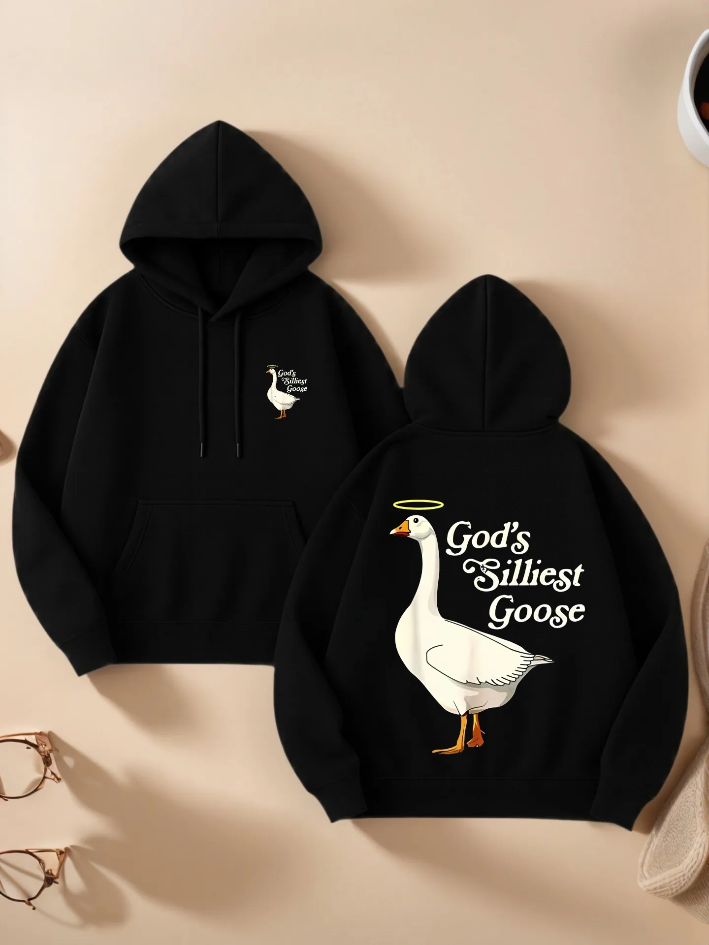 Graphic Hoodie Women, Cute Print, Casual Aesthetic Design, Soft Fabric, Casual Everyday Wear, For Teens