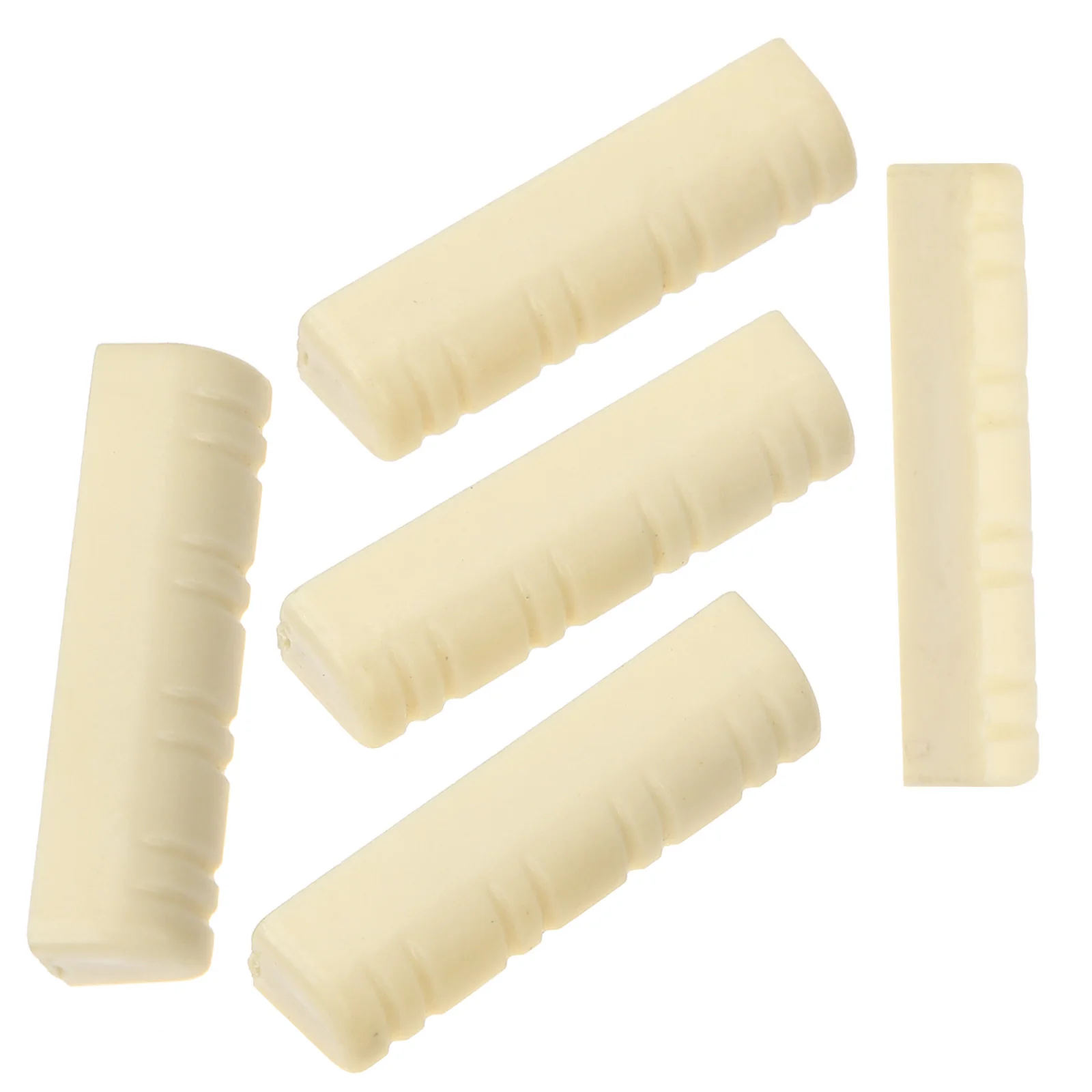

5 Pcs Mandolin Accessories Part Nut Plastic Tailpiece Accessory Pre-slotted Bone