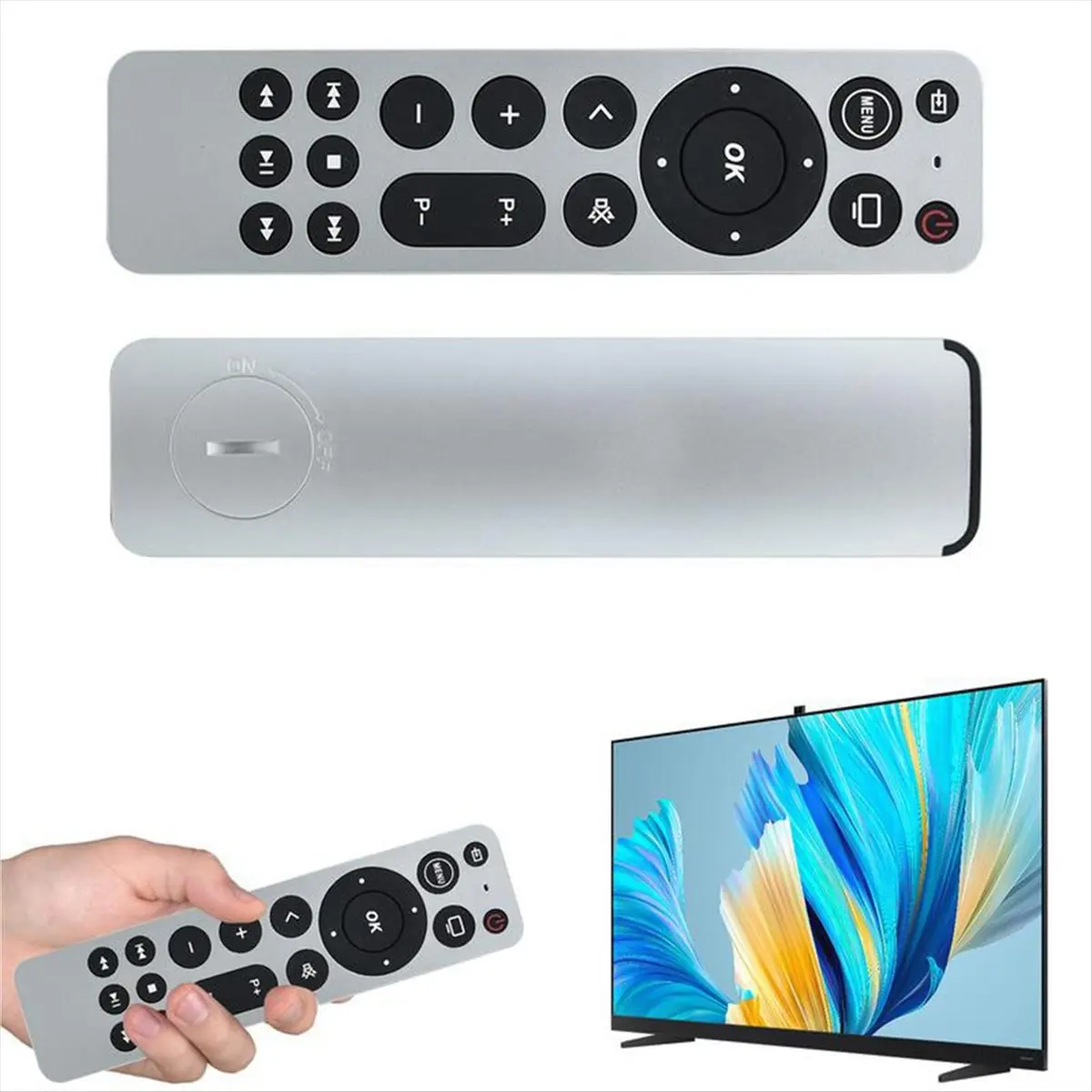 (A26M) Universal TV Remote Remote for Apple TV 4K 4 5 6 Smart TV Remote Control, Compact Size 10 Meters TV Replacement Remote