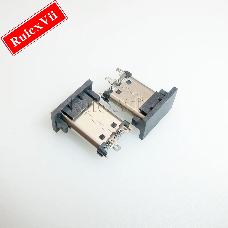 Tête mâle USB3.1, Interface type-c 24P, Patch Smt Vertical avec trois jambes fixes, 10 pièces