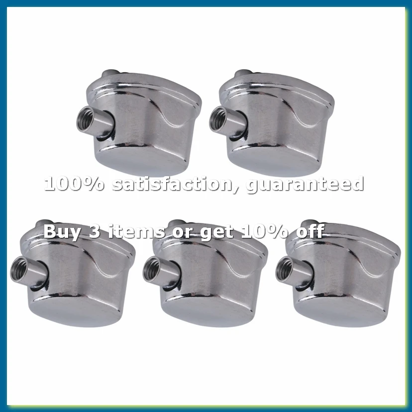 5PCS Silver Alloy Drum Kit Rectangular Claw Hook Lug Single End Drum Percussion Accessory Replacement Parts-DTB1