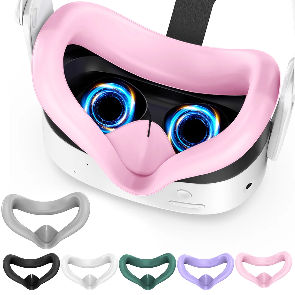Schutzhülle Controller Griffe VR Shell Cover VR Silikonhülle Gesichtsabdeckung Objektivabdeckung für Meta Quest 3S VR Headset Zubehör