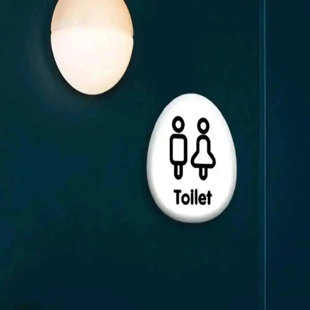 Schlafzimmer- und Badezimmer-Türschilder, Imitierte Toilettenschilder, Hausnummernschild, WC-Wandaufkleber, Waschraum-Beschilderung, Adressplakette – Detail 7