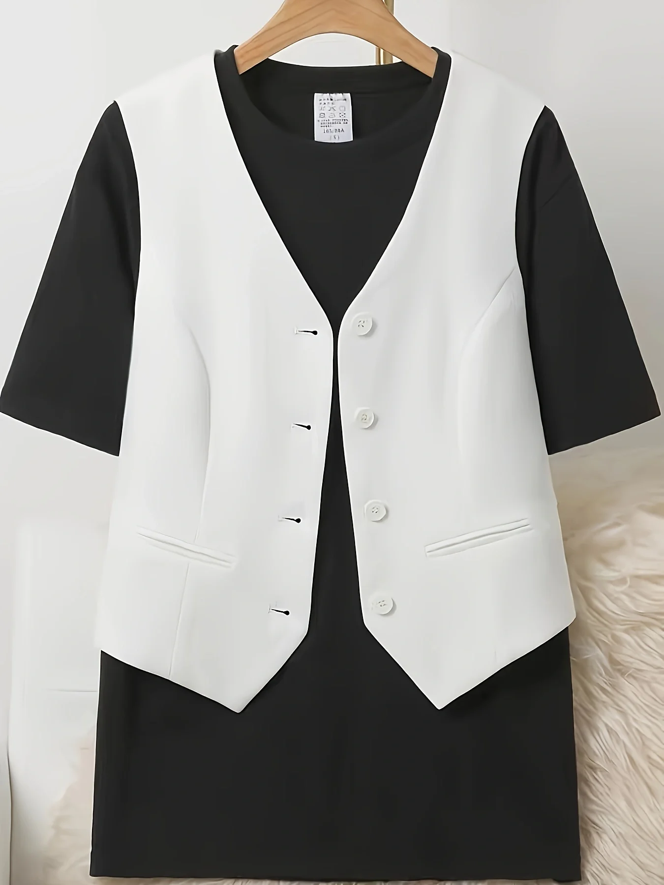 Spring and summer new high-grade temperament suit vest elegant women\'s sleeveless waistcoat fashion casual coat office wear