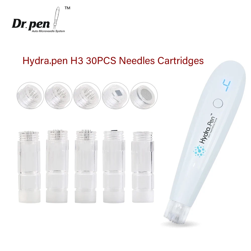 30pcs For Skin Care MTS Hydra Pen H2 Needles Cartridges Derma Stamp H2 Cartridge Needle Replacement Microneedling Pen