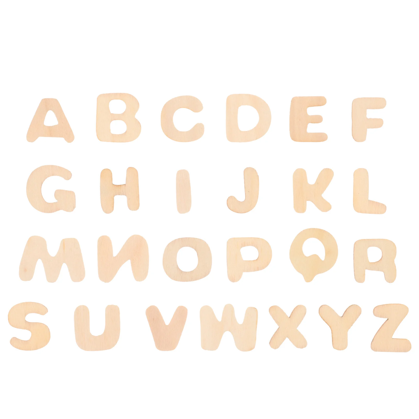 

1pcs Diy Wooden Letters Hand Painted Alphabet For Kids Creative Projects Non Toxic Lightweight Wood Craft Kit For Art Skills