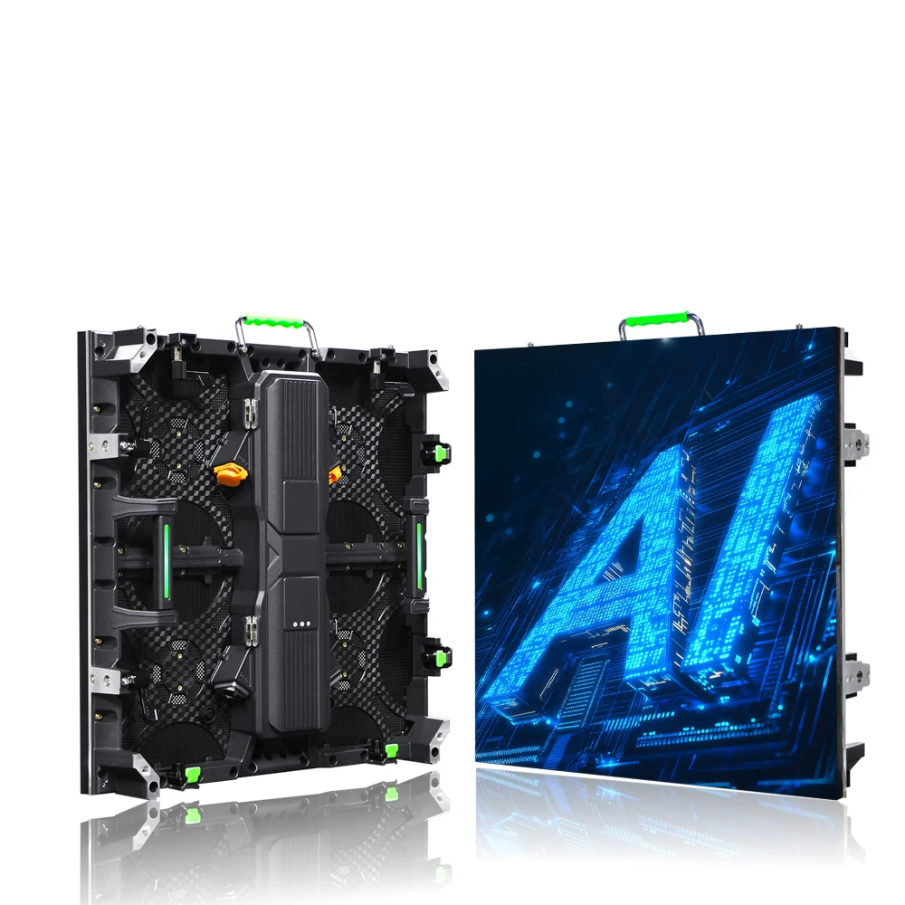 Layar LED Modular untuk Iklan, Acara Indoor & Outdoor, Kabinet Sewa Video Wall 500*500mm, Panel Layar LED