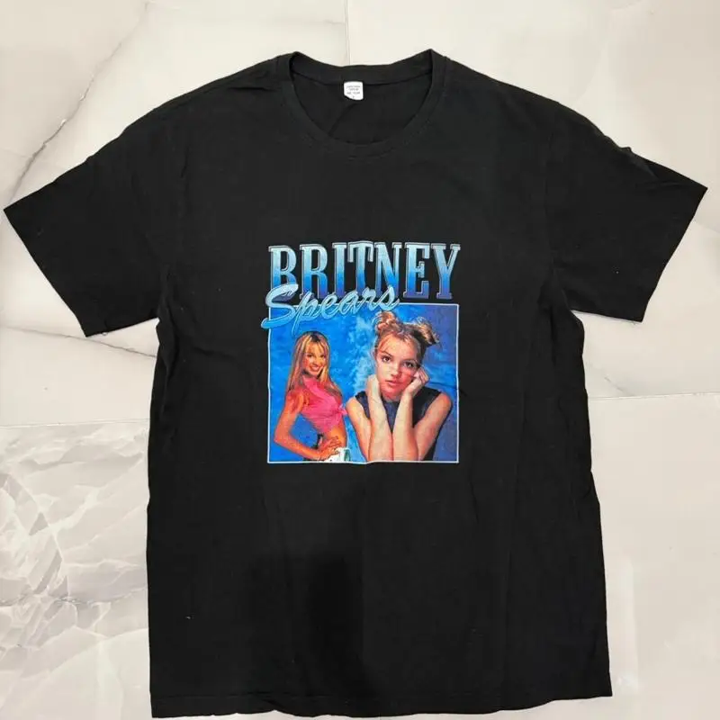 

Black Britney Spears graphic tee size large Y2K
