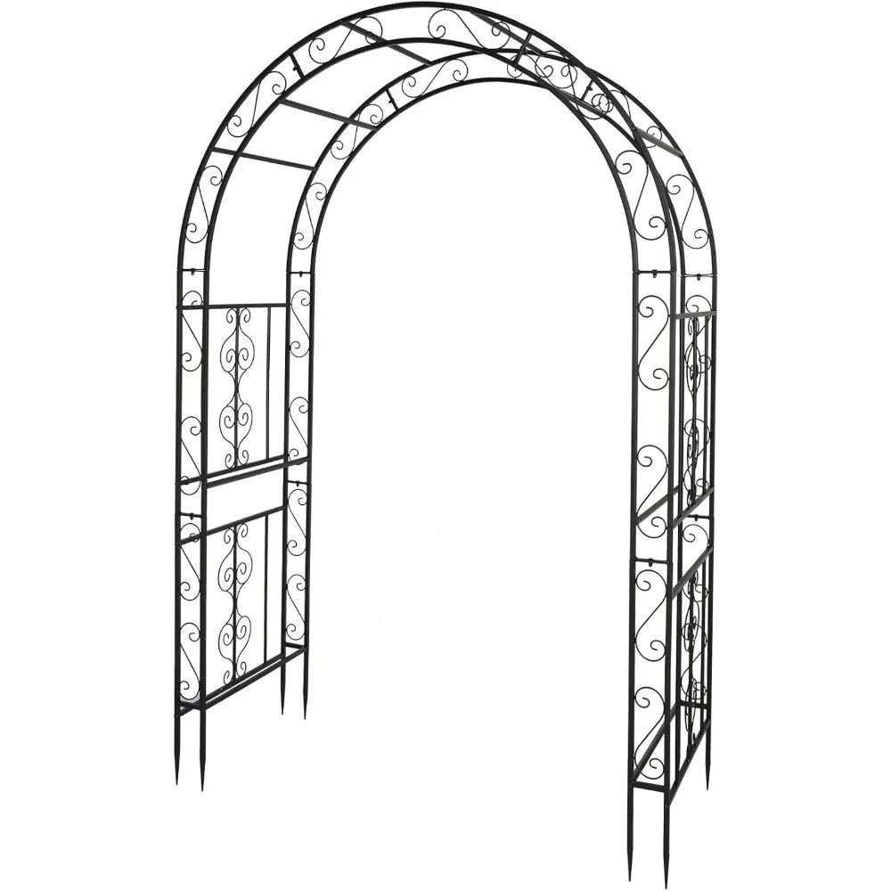 

Garden Arbor, Arch Archway for Wedding Ceremony Party, Steel Garden Trellis for Plant Climbing, Christmas Garden Decorations Pe