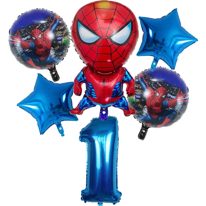 1 مجموعة سبايدرمان بطل احباط بالون مملوء بالهليوم استحمام الطفل الديكور عيد ميلاد موضوع الطرف الديكورات الاطفال اللعب هدية لوازم الهواء Globos #2