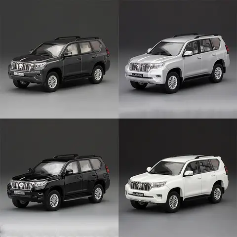 1:43 Scale Land Cruiser Prado 2018 Simulation Alloy Car Model Static Display Collectible Toy Gift Souvenir Decoration