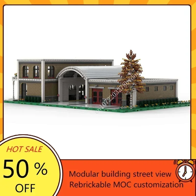 18217PCS Breakwater Pass Pretorius Bus Terminal Modular MOC Creative street view Model Custom Puzzles Assembly Model Toys Gifts