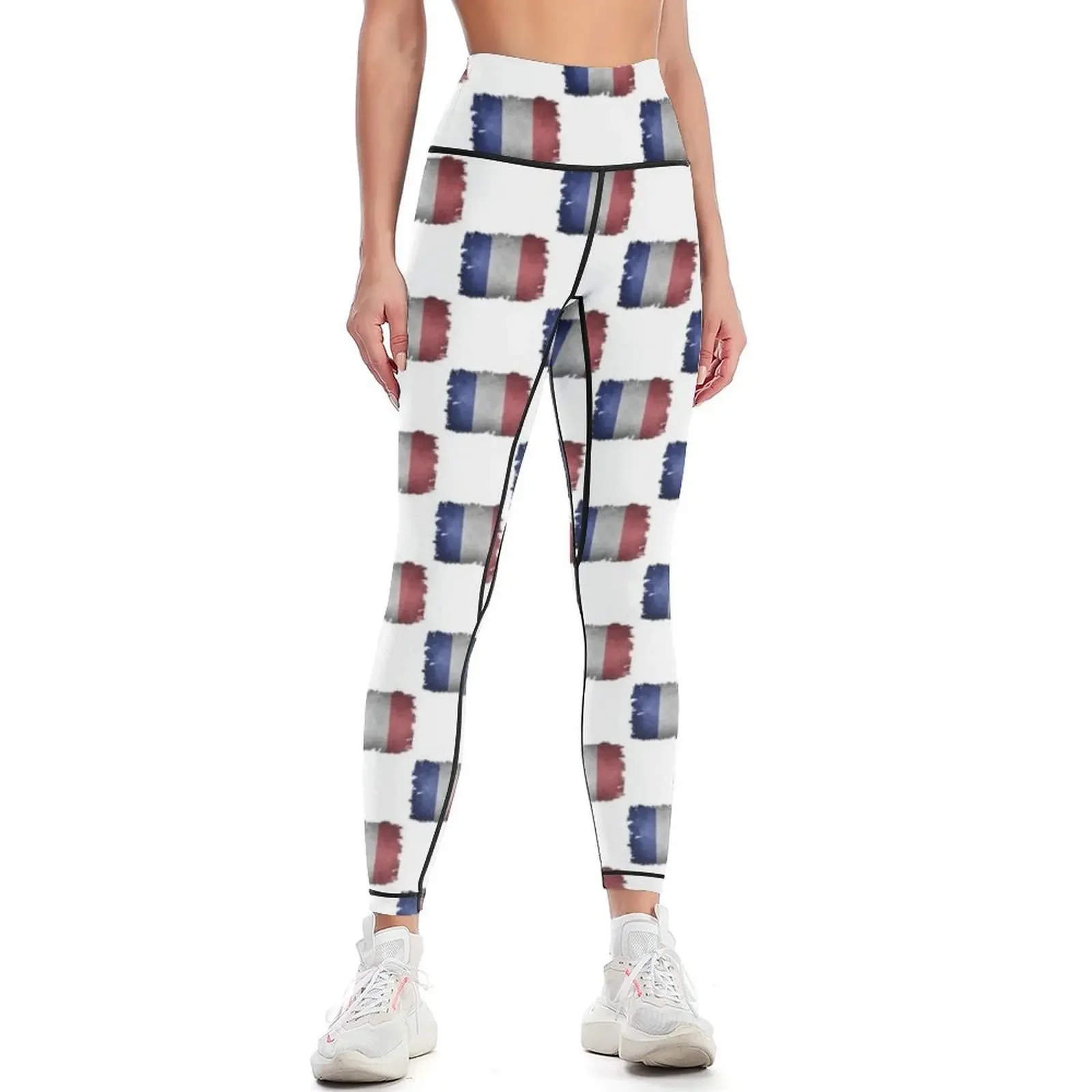 

France Flag National - Flag Lover Holidays Gifts - French Flag Leggings Sports pants woman Fitness's gym clothes Womens Leggings