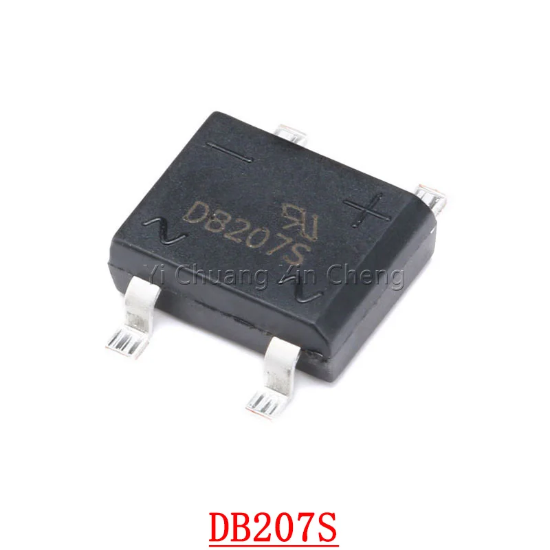 10Pieces DB207 DIP DIP-4 Bridge Rectifiers 1000V 2A DB104 DB157 DB107 DB207S DB107S DF06S DF06 SOP-4 DB105S DB106S DB157S DF10S