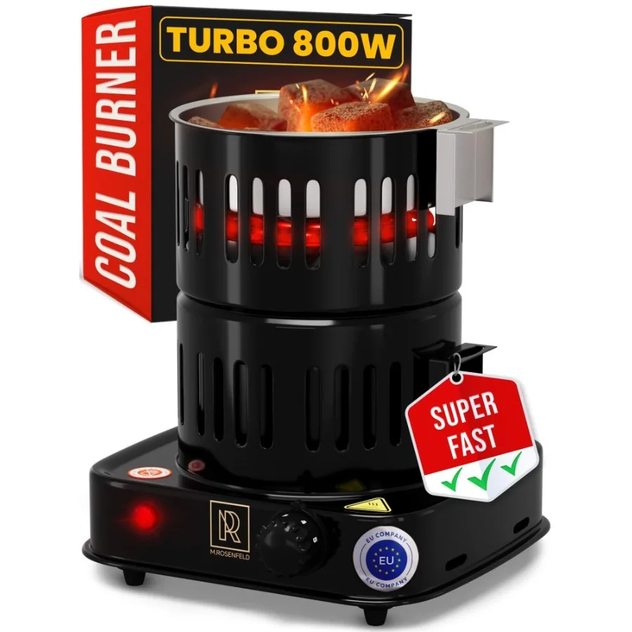 

Premium Hookah Coal Burner Black Burner for Hookah 800W FIRE Tower