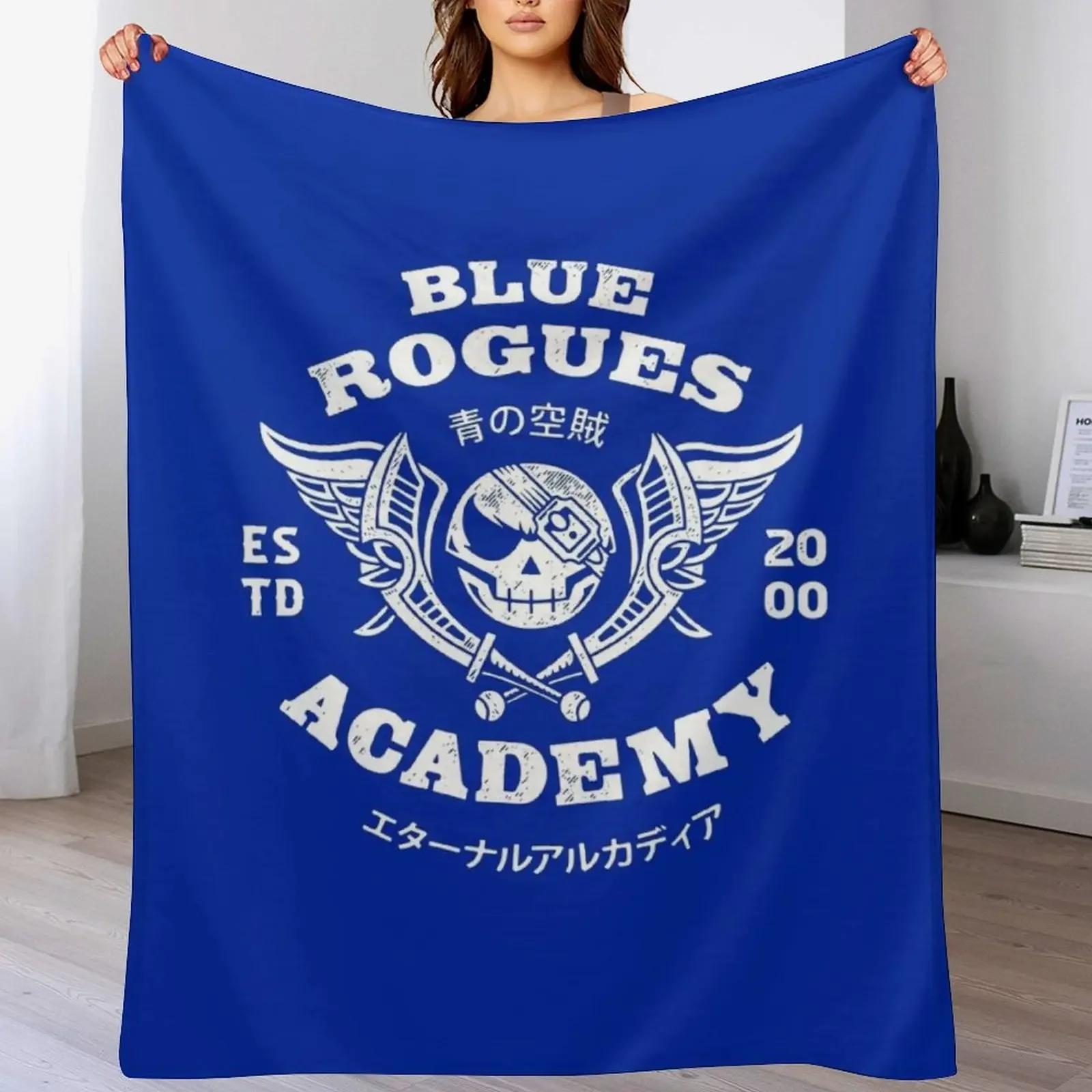 Blue Rogues Air Pirates Throw Blanket Large warm winter Decorative Sofas Giant Sofa Blankets