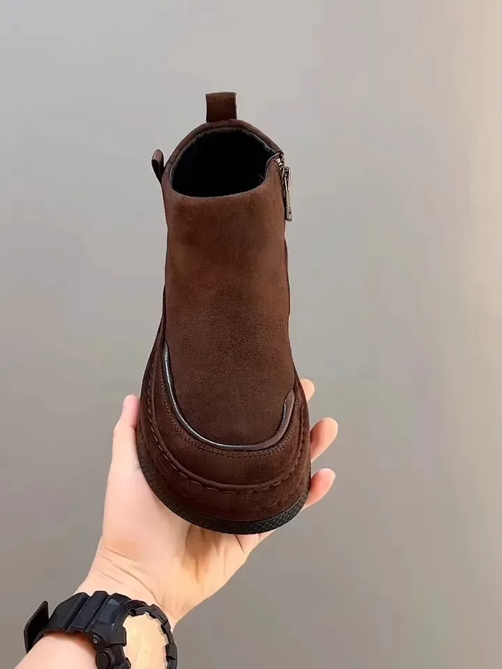 

Высококачественные мужские кожаные туфли на флисовой подкладке: комфортные, всесезонные, модные, универсальные, элегантные, с резиновой подошвой