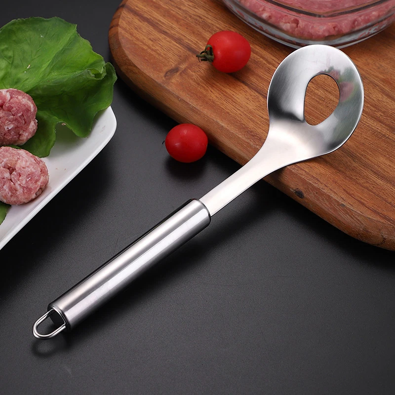 Kitchen Stainless Steel Non-stick Meatballs Spoon Maker Squeezing Kitchen Home Tool Ball Mold Spoon Kitchen Gadget Meat Tools