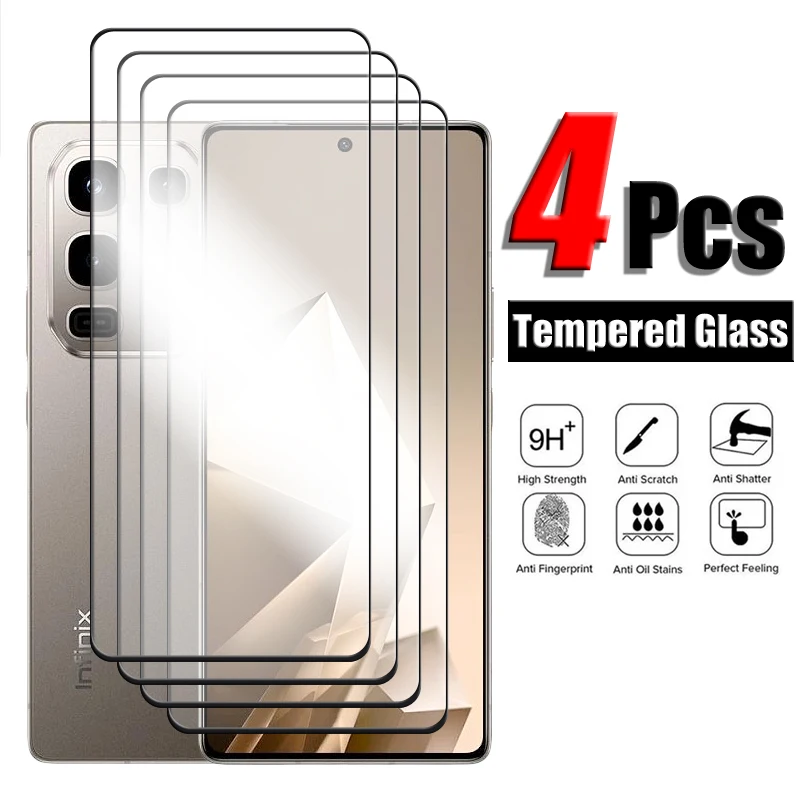 For Infinix Note 50 Pro+ 5G Glass For Infinix Note 50 Pro 4G Tempered Glass 2.5D Full Cover Screen Protector For Infinix Note 50