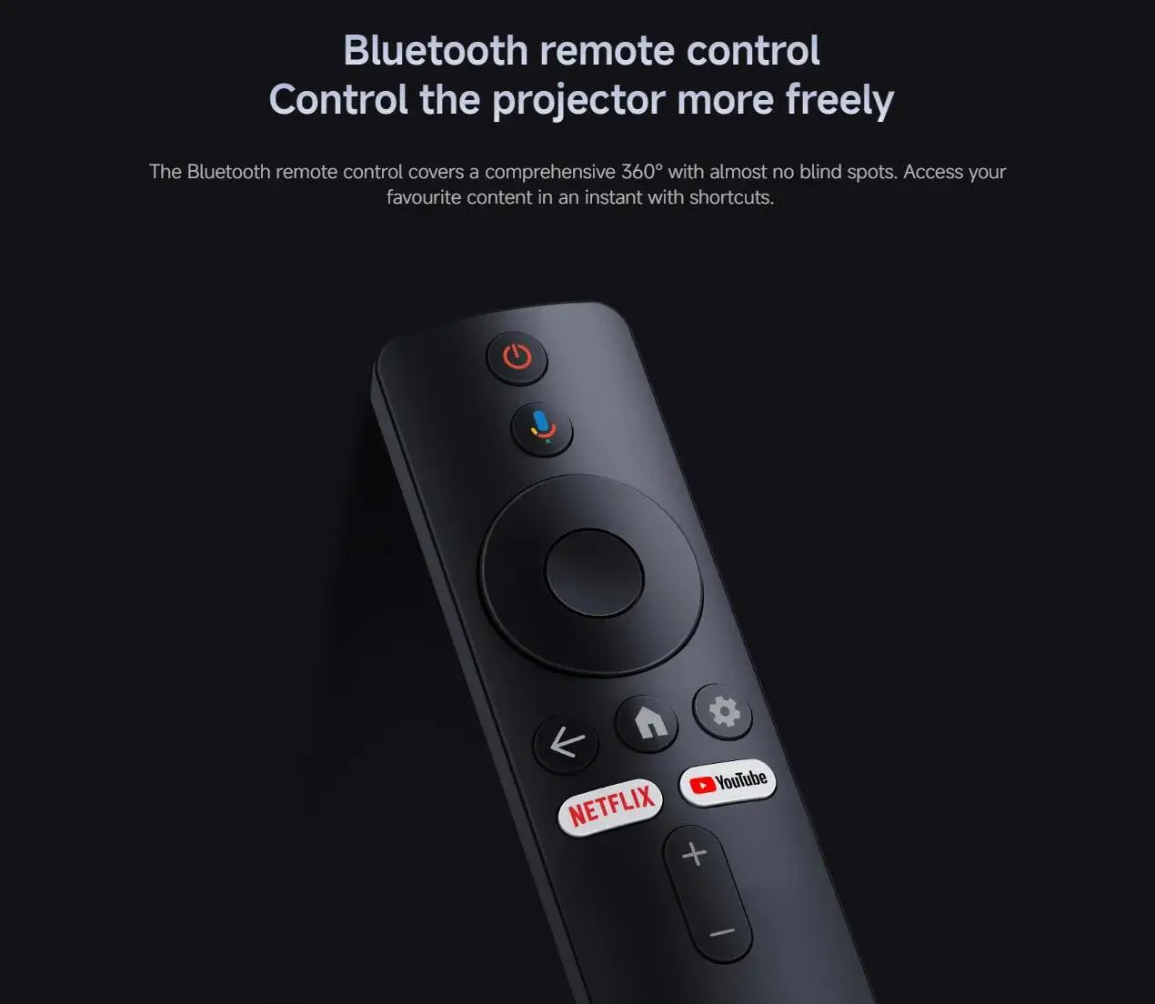 Xiaomi Smart Projektor L1, 200 ANSI Google TV 1080p Auflösung, Google Assistant, Autofokus und automatische Trapezkorrektur, BT5.0 – Detail 16