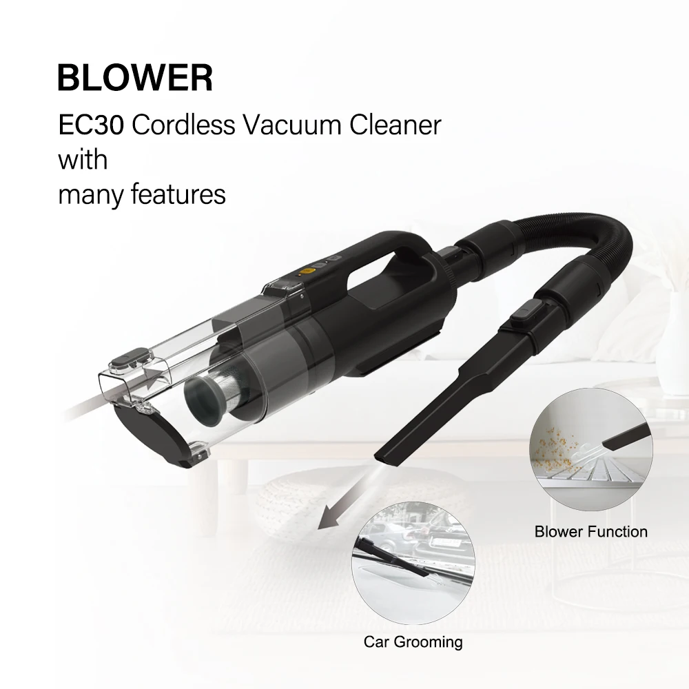 

ELUXGO New Series Mini Home Appliances Cyclone Cordless Vacuum Cleaner Handheld Car Wash Machine